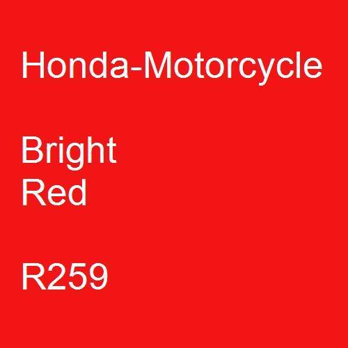 Honda-Motorcycle, Bright Red, R259.